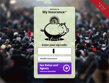 Tablet Screenshot of myinsurance.com